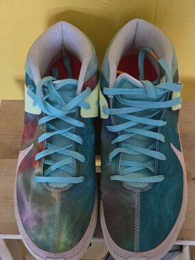 Nike Kevin Durant 13  Multicolor High-Top Basketball Shoes - Teal/Pink Accents